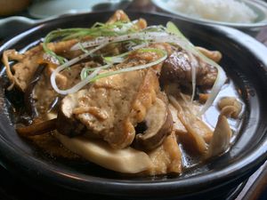 Rice with saitan in green pepper souce at Top Tep - Modern Vietnamese Kitchen & Bar in Berlin