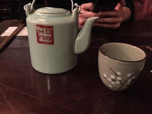 Red rice, apple, and agave tea at Top Tep - Modern Vietnamese Kitchen & Bar in Berlin