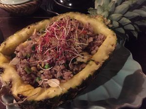 Number 32 pineapple fried rice  at Top Tep - Modern Vietnamese Kitchen & Bar in Berlin