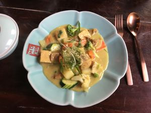 Coconut curry with potatoes at Top Tep - Modern Vietnamese Kitchen & Bar in Berlin