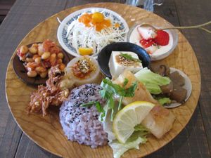 Main course at Cafe Indigo at Cafe Indigo in Kagoshima