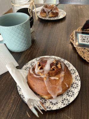 Vegan cinnamon rolls  at Calma Cafe in Gran Canaria