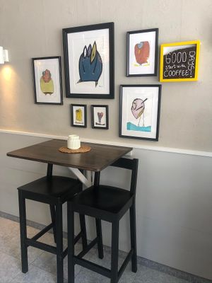 Interior at Calma Cafe in Gran Canaria