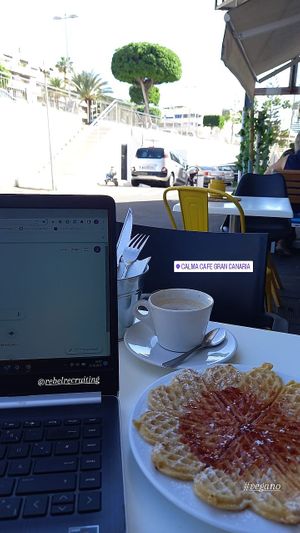  at Calma Cafe in Gran Canaria