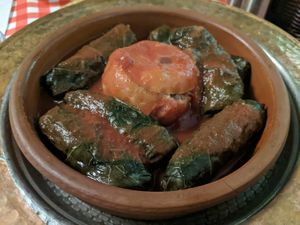 Cinnamon-tasting dolma 😋 at Galata Lily in Istanbul