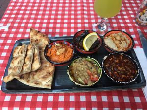 Meze plate  at Galata Lily in Istanbul
