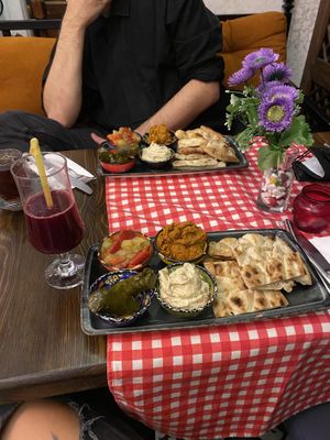 Meze plate at Galata Lily in Istanbul
