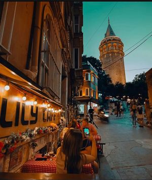 Galata tower at Galata Lily in Istanbul