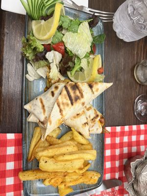 Veggie wraps  at Galata Lily in Istanbul