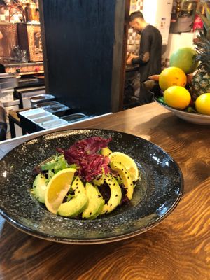 vegan Avocado Salad at Galata Lily in Istanbul