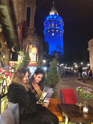 Evening view at Galata Lily in Istanbul