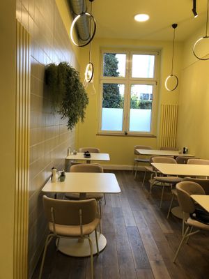 Seating area at Seven Sundays in Dusseldorf