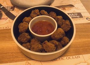 Palomitas de soja  at Ganesh Cocina Ecléctica in Xativa