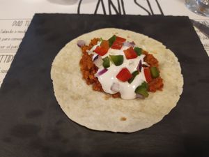 Vegan burrito. at Ganesh Cocina Ecléctica in Xativa