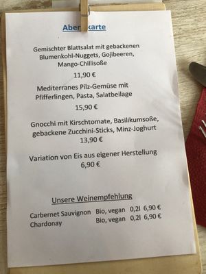 Special Dinner Menu (September 2020) at proSecCo in Oldenburg