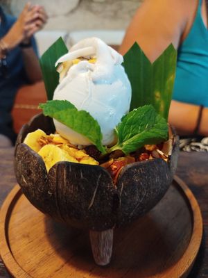 Helado de coco at Tukies Coconut Shop - Jl. Monkey Forest in Ubud