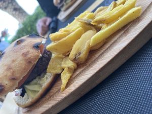 Vegan burger 🍔   at La Divina Comedia in Valencia