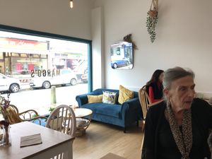 Lounge area at Margo's Cafe & Lounge in Babbacombe