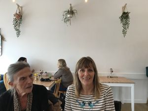 Happy lunch eta at Margo's Cafe & Lounge in Babbacombe