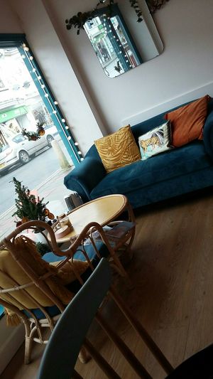 Comfy seating at Margo's Cafe & Lounge in Babbacombe