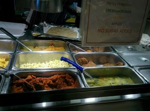 buffet entrees at Healthful Essence in Atlanta