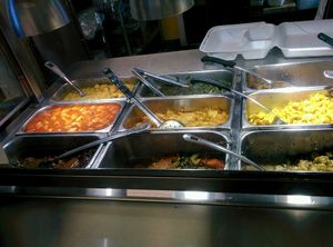 buffet entrees at Healthful Essence in Atlanta
