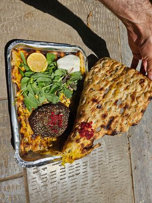 Vegan beryan at Iran Vegan Travel in Isfahan