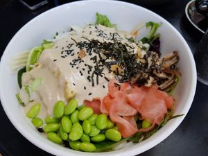 Bento salad bowl at Koto Avalon in Avalon Beach