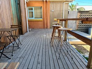 Seating at the back at Beaches in Port Elliot