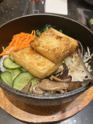 Tofu rice   at Oppa in Leicester
