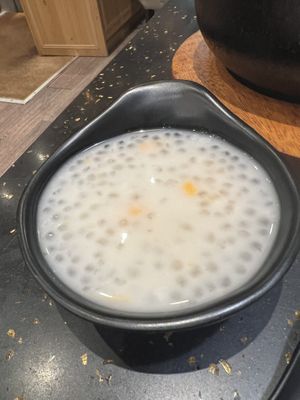 Sago pudding   at Oppa in Leicester