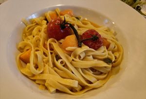 Tagliatelle mit Kürbis at Bierosophie in Vienna