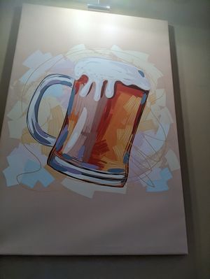 Bar art at Bierosophie in Vienna