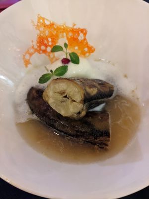 Flambe banana at Le Bistrot Viet in Santiago