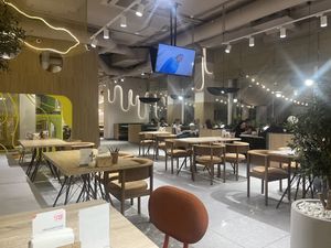 Interior of restaurant  at CrepeCafe in Astana