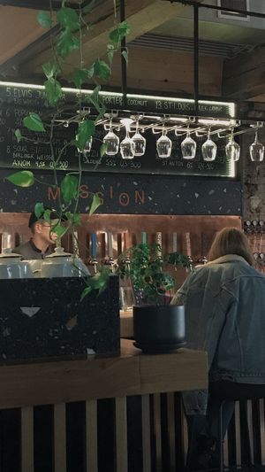 interior (look at the beer taps!) at Mission in Moscow