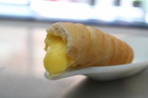 *Tequeños* traditional Venezuelan snack with vegan cheese at Lúcuma VZLA in Barcelona