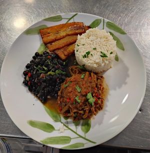 *Pabellón* traditional Venezuelan food vegan stile.  at Lúcuma VZLA in Barcelona