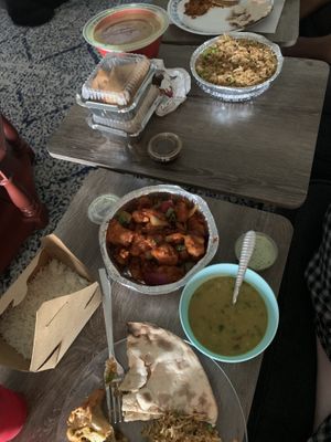 We feast! And we have lots of leftovers! at Masala Mantra in Cape Coral