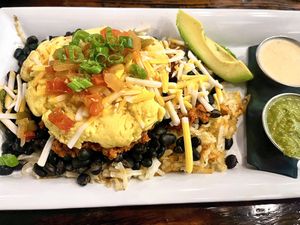 Vegan papas  at Seven Mile Cafe in Fort Worth