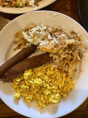 The usual vegan at Seven Mile Cafe in Fort Worth