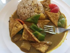 Curry plate! at Loving Hut - Hamilton St in Worcester