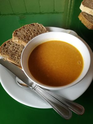 Vegan soup of the day at An Lar in Dunlavin