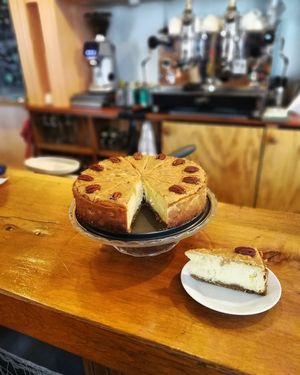 Pumpkin cheese cake 😋  at An Lar in Dunlavin