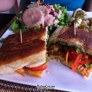 Eggplant Sandwich at Mantras Veggie Cafe and Tea House in San Jose