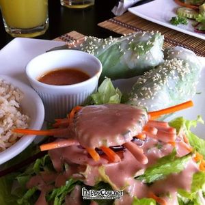 Vietnamese Rolls at Mantras Veggie Cafe and Tea House in San Jose