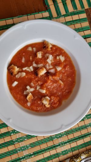 Gazpacho at La Garza in La Palma