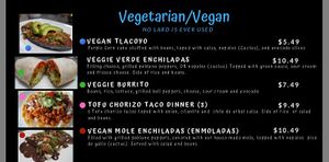 Menu  at Sabor de mi Tierra Mexican Grill in Stone Park