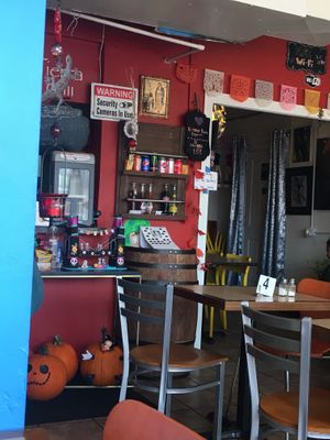 Counter, bathrooms, side room  at Sabor de mi Tierra Mexican Grill in Stone Park