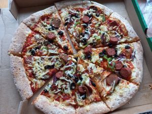 The vegan works at Papa John's in Orpington